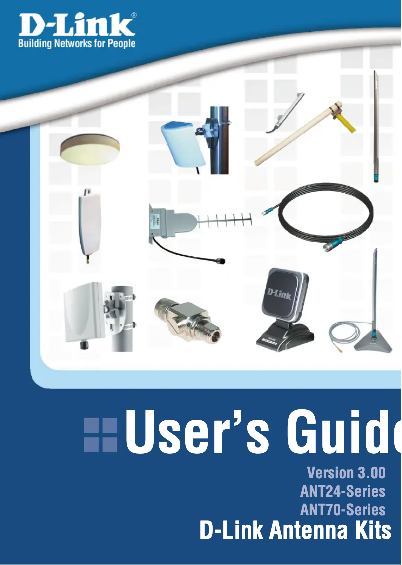 Page 1 de la notice Manuel utilisateur D-Link ANT24-1202