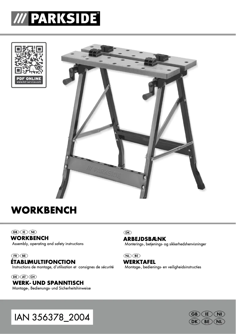 Image de la première page du manuel de l'appareil IAN 356378