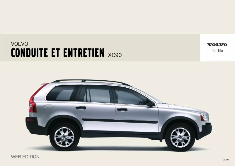 Page 1 de la notice Manuel utilisateur Volvo XC90 (2005)