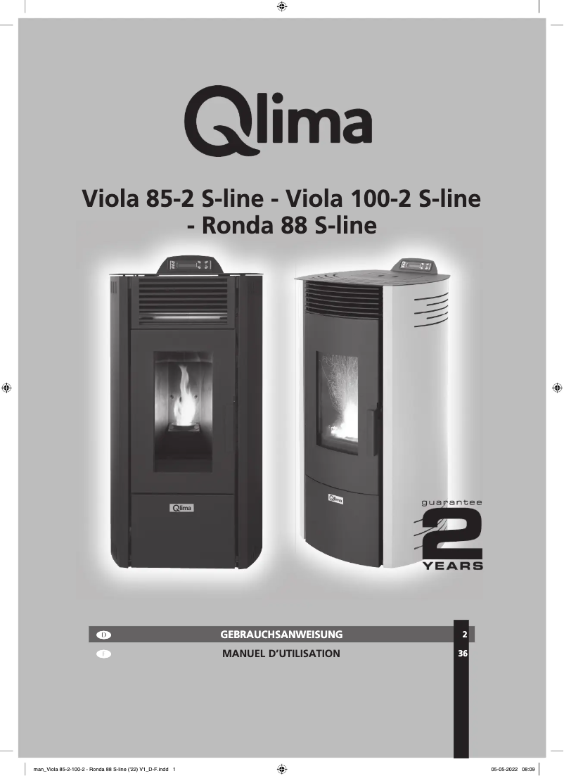 Page 1 de la notice Manuel utilisateur Qlima Viola 85-2 S-line