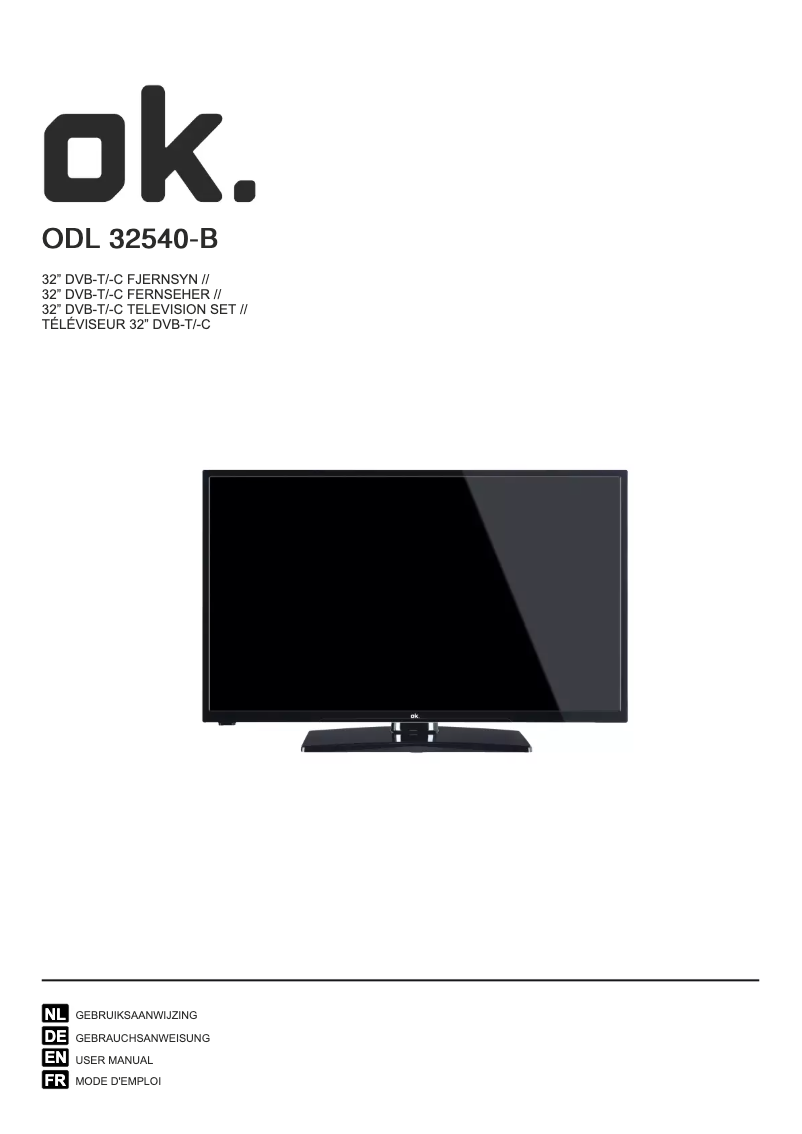 Page n°1 - Manuel utilisateur OK ODL 32540-B