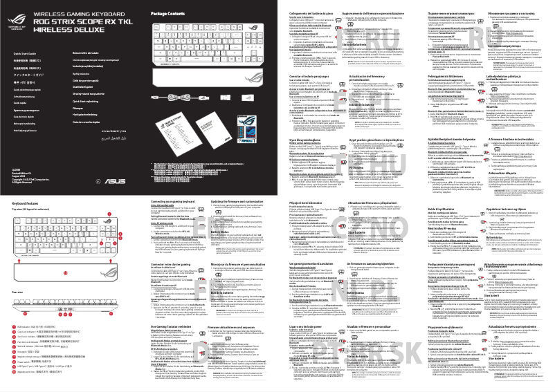 Page 1 de la notice Manuel utilisateur Asus ROG Strix Scope RX TKL