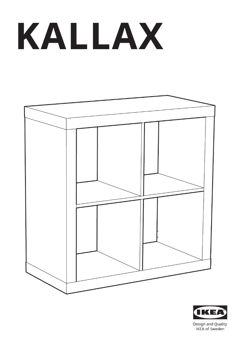 Imagen de la primera página del manual del dispositivo KALLAX 202.758.14