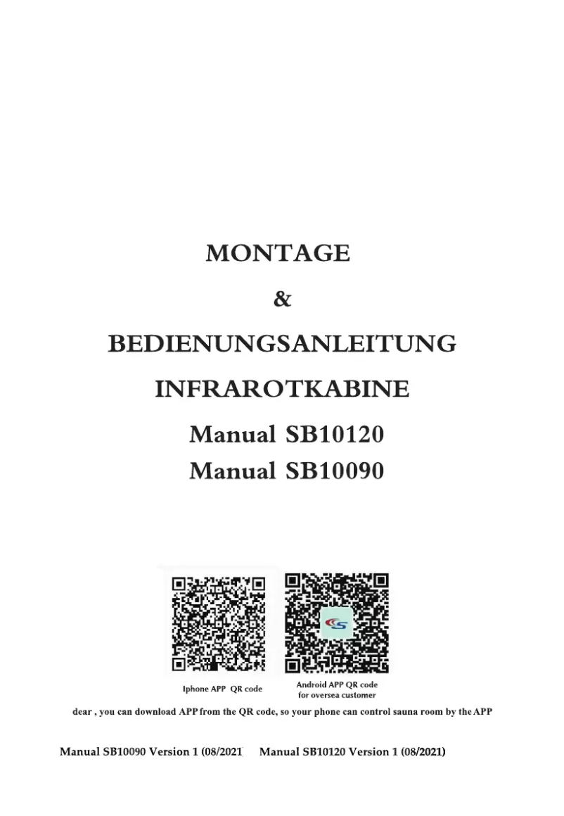Página 1 del manual Manual de usuario Sanotechnik MALMÖ 1