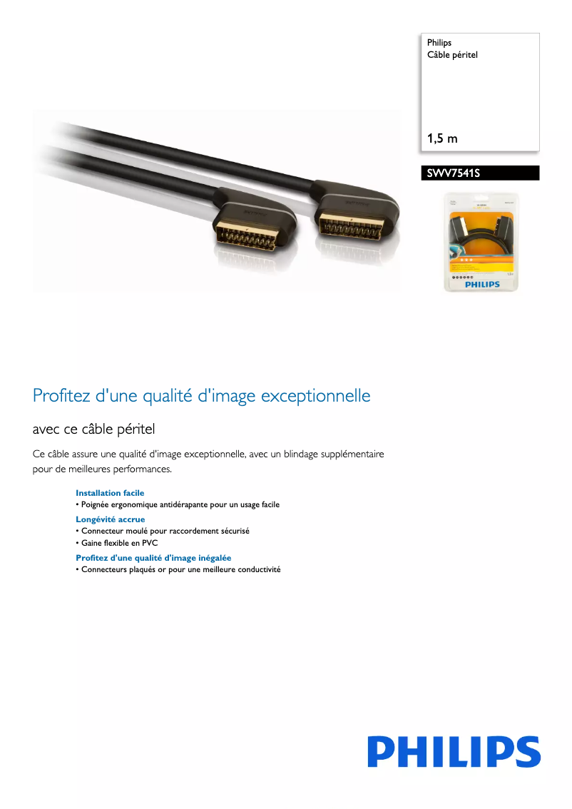 First page image of the manual for SWV7541S