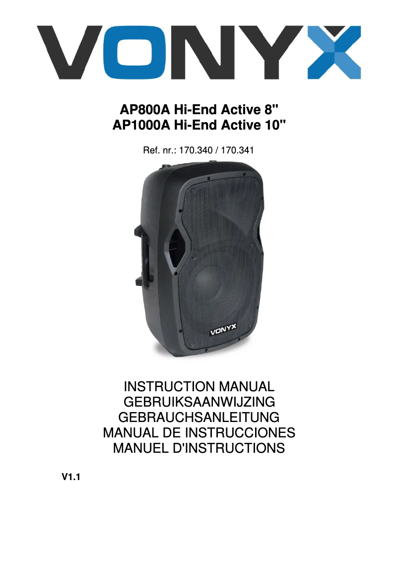 Image de la première page du manuel de l'appareil AP1000A