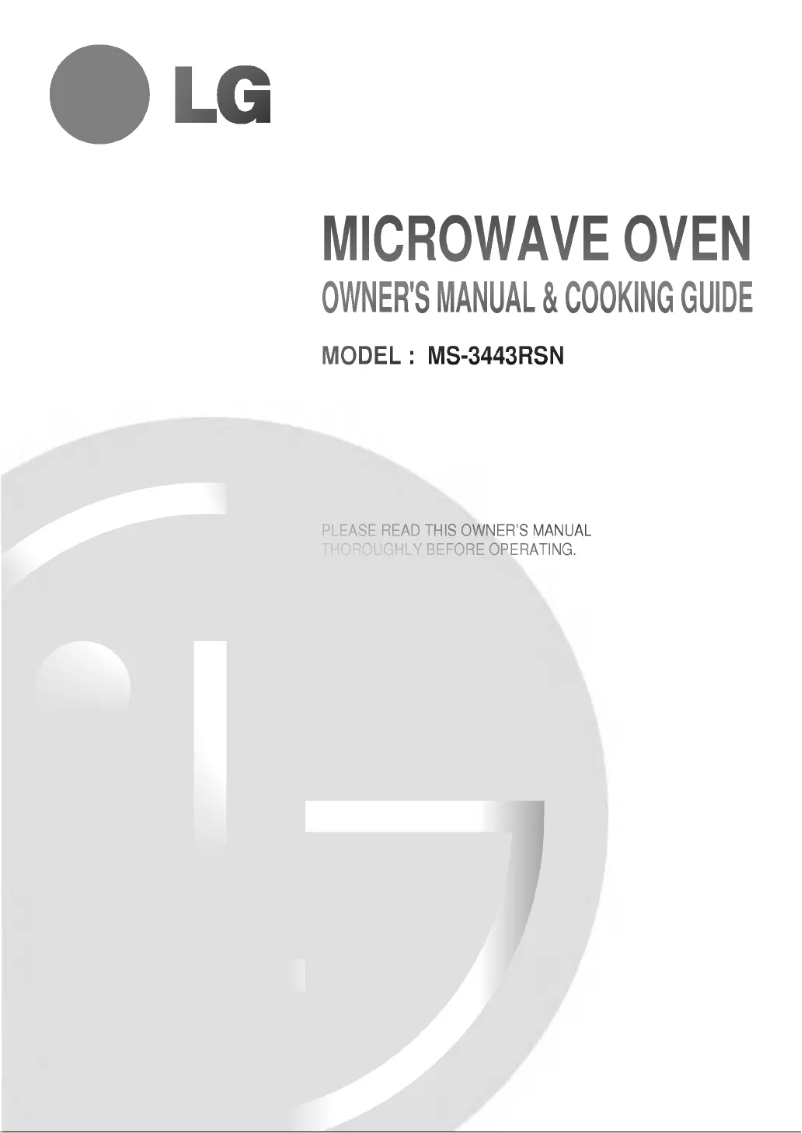 Page 1 de la notice Manuel utilisateur LG MS-3443RSN