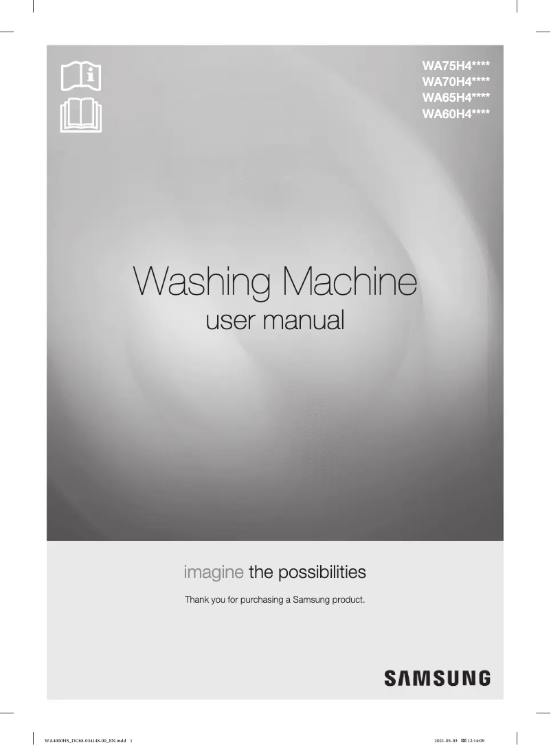 Imagen de la primera página del manual del dispositivo WA70H4000SY