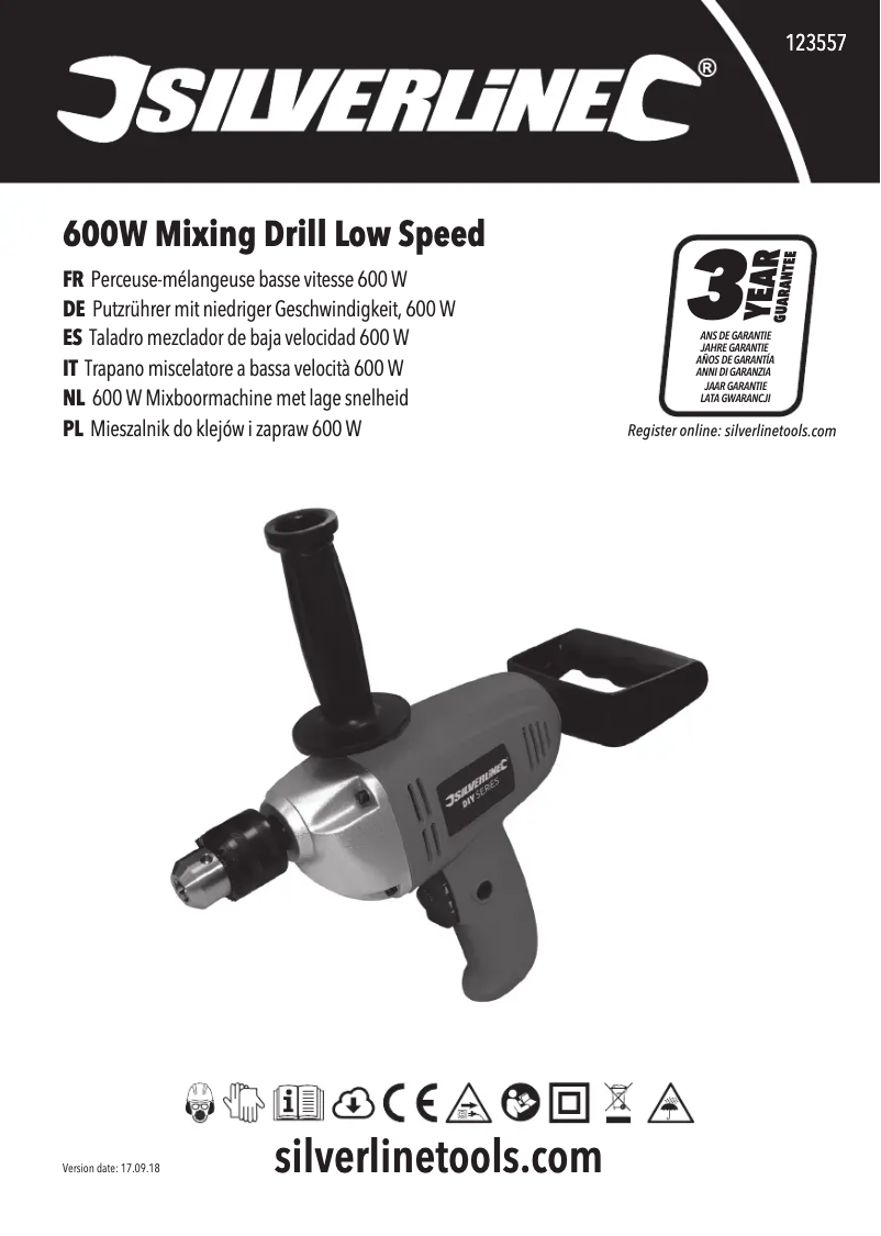 Page 1 de la notice Manuel utilisateur Silverline 123557