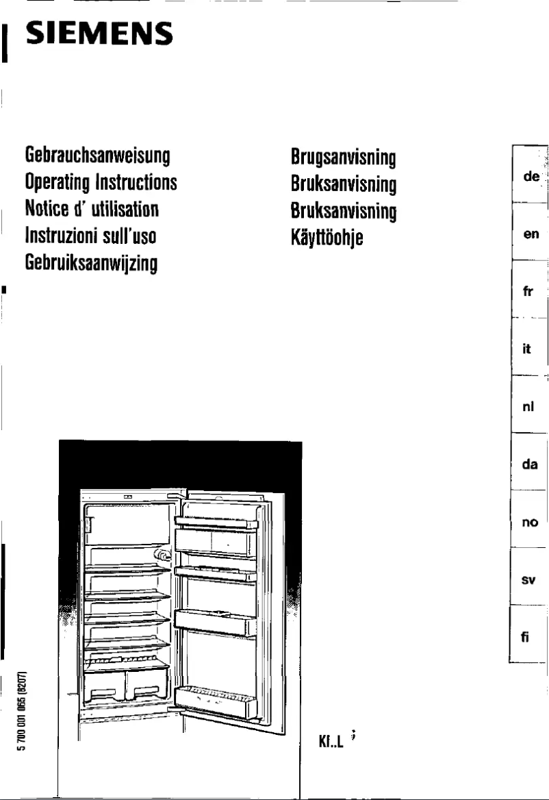 Page n°1 - Manuel utilisateur Siemens KI24L440