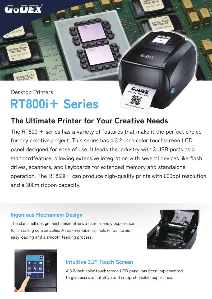 Page n°1 - Brochure Godex RT863i