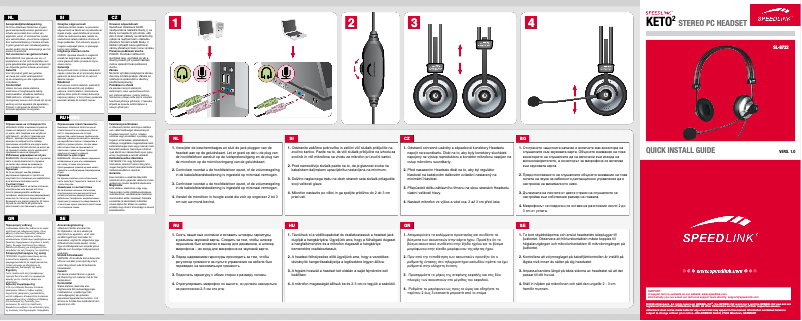 Image de la première page du manuel de l'appareil Keto2 SL-8732-SSV-A