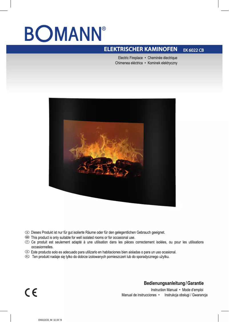 Image de la première page du manuel de l'appareil EK 6022 CB