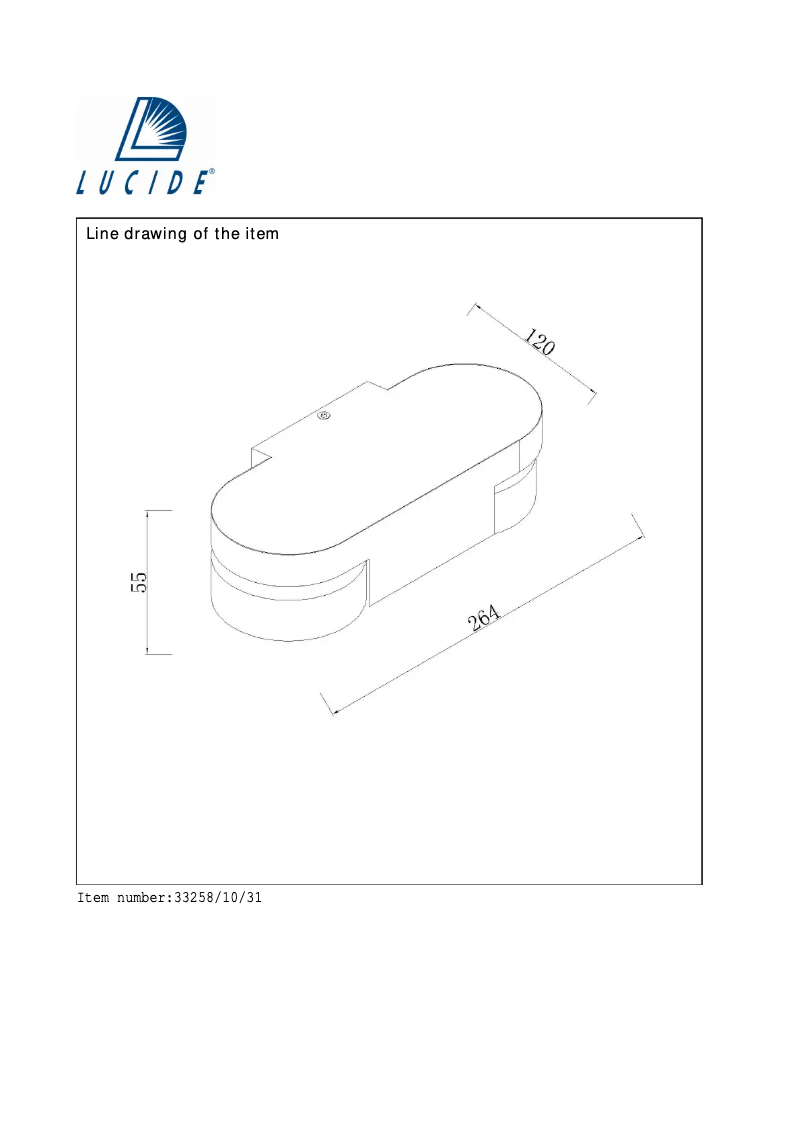 Page 1 de la notice Manuel utilisateur Lucide Mitrax 33258/10/31