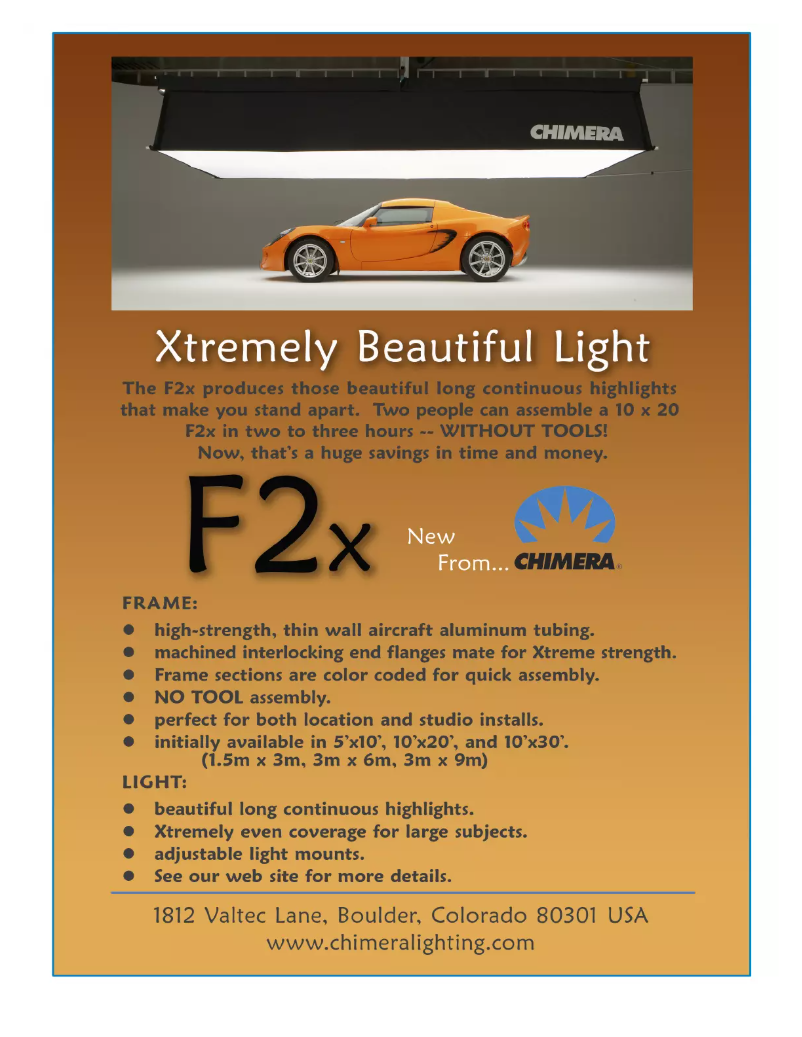 Image de la première page du manuel de l'appareil F2X