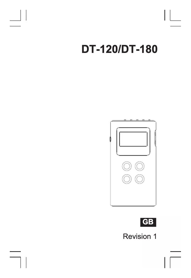 Page 1 de la notice Manuel utilisateur Sangean DT-120B