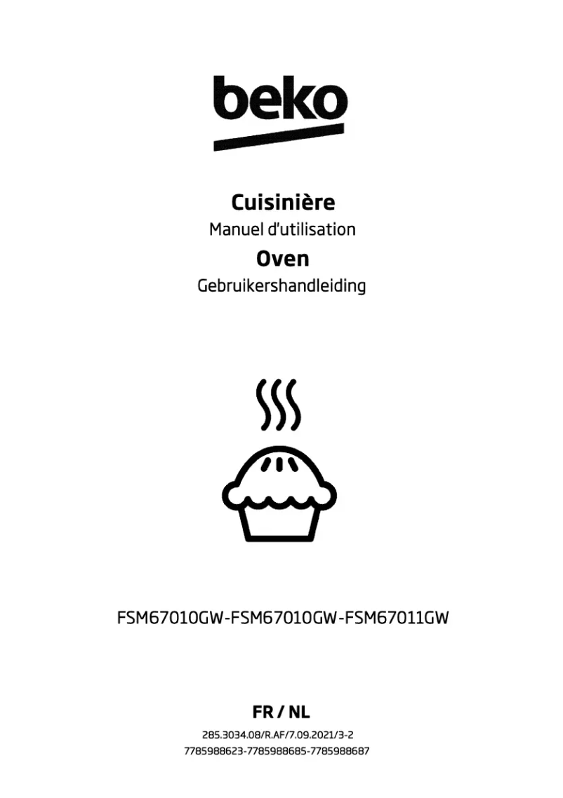 Page n°1 - Manuel utilisateur Beko FSM67010GW