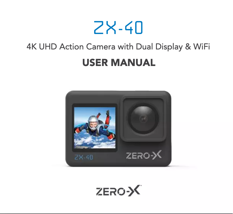 Page 1 de la notice Manuel utilisateur Zero-X ZX-40