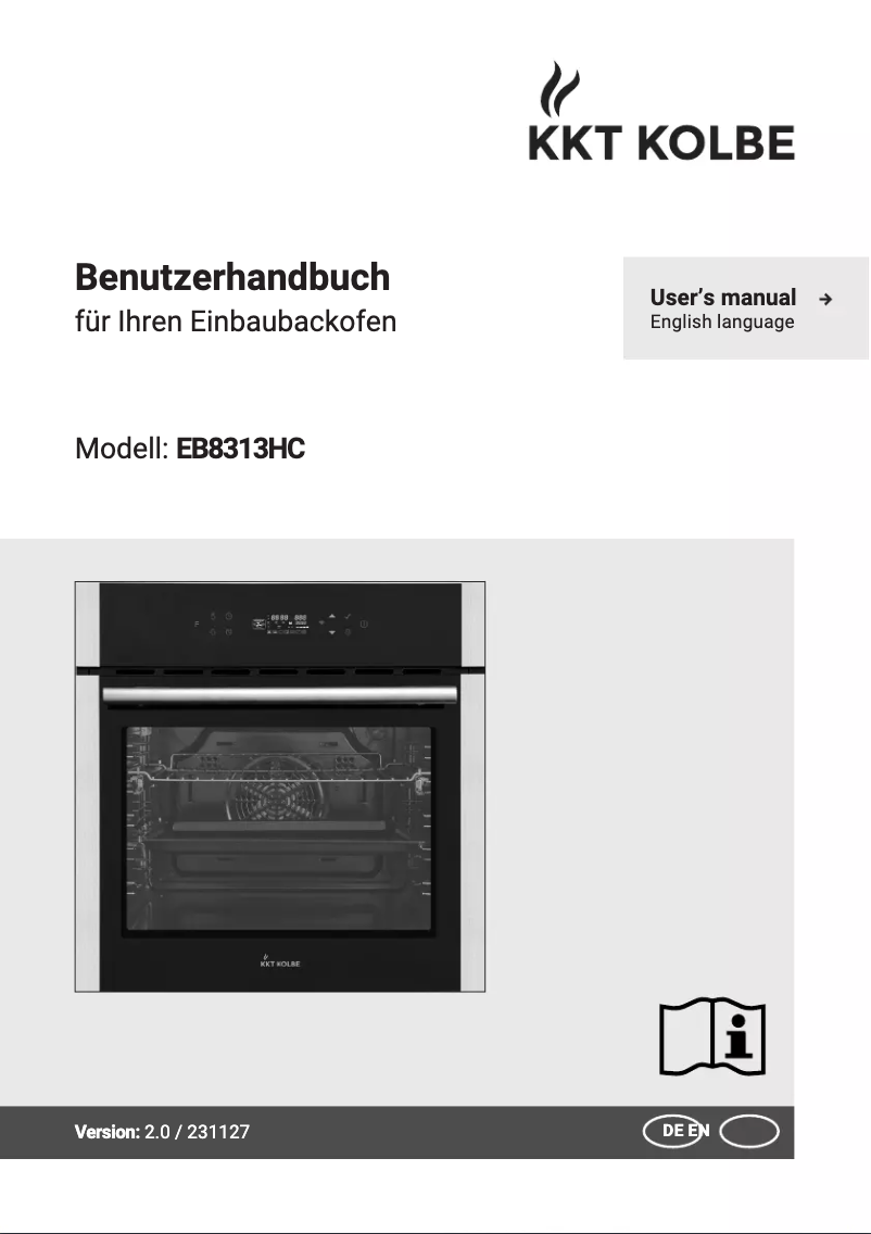 Page n°1 - Manuel utilisateur KKT Kolbe EB8313HC