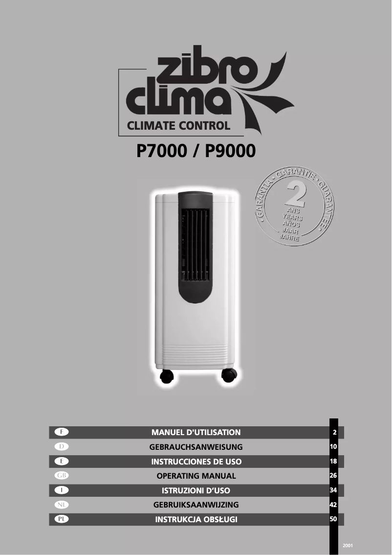 Image de la première page du manuel de l'appareil P 7000