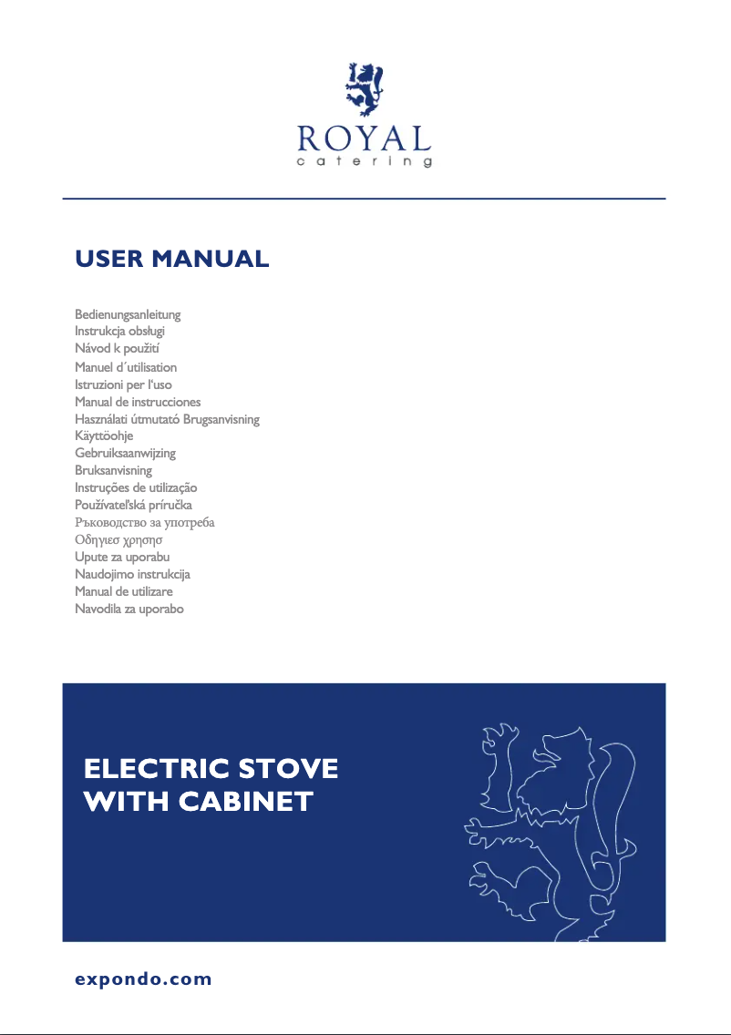 Page n°1 - Manuel utilisateur Royal Catering RCEC-120/700C6B