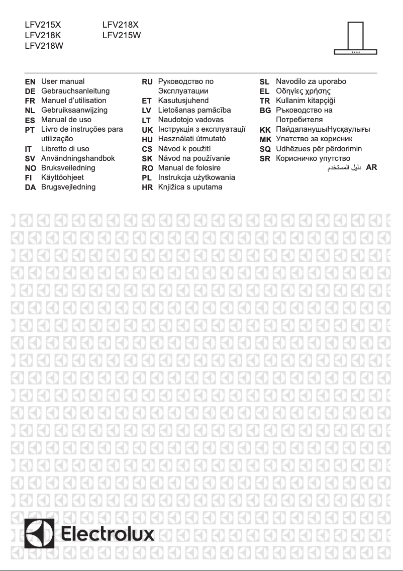 Page 1 de la notice Manuel utilisateur Electrolux LFV215X