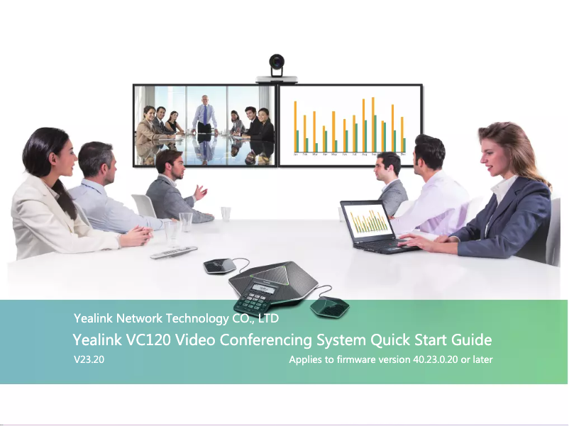 Page 1 de la notice Guide de démarrage rapide Yealink VC120