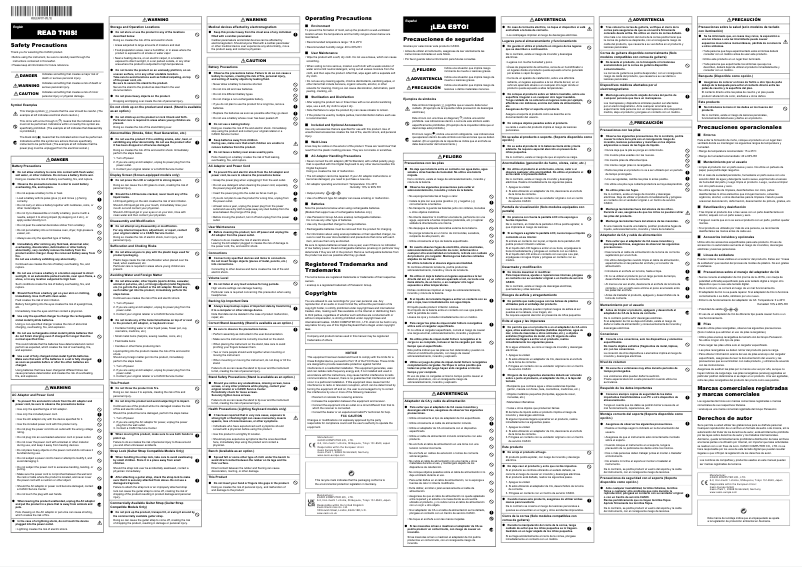 Image de la première page du manuel de l'appareil SA-80