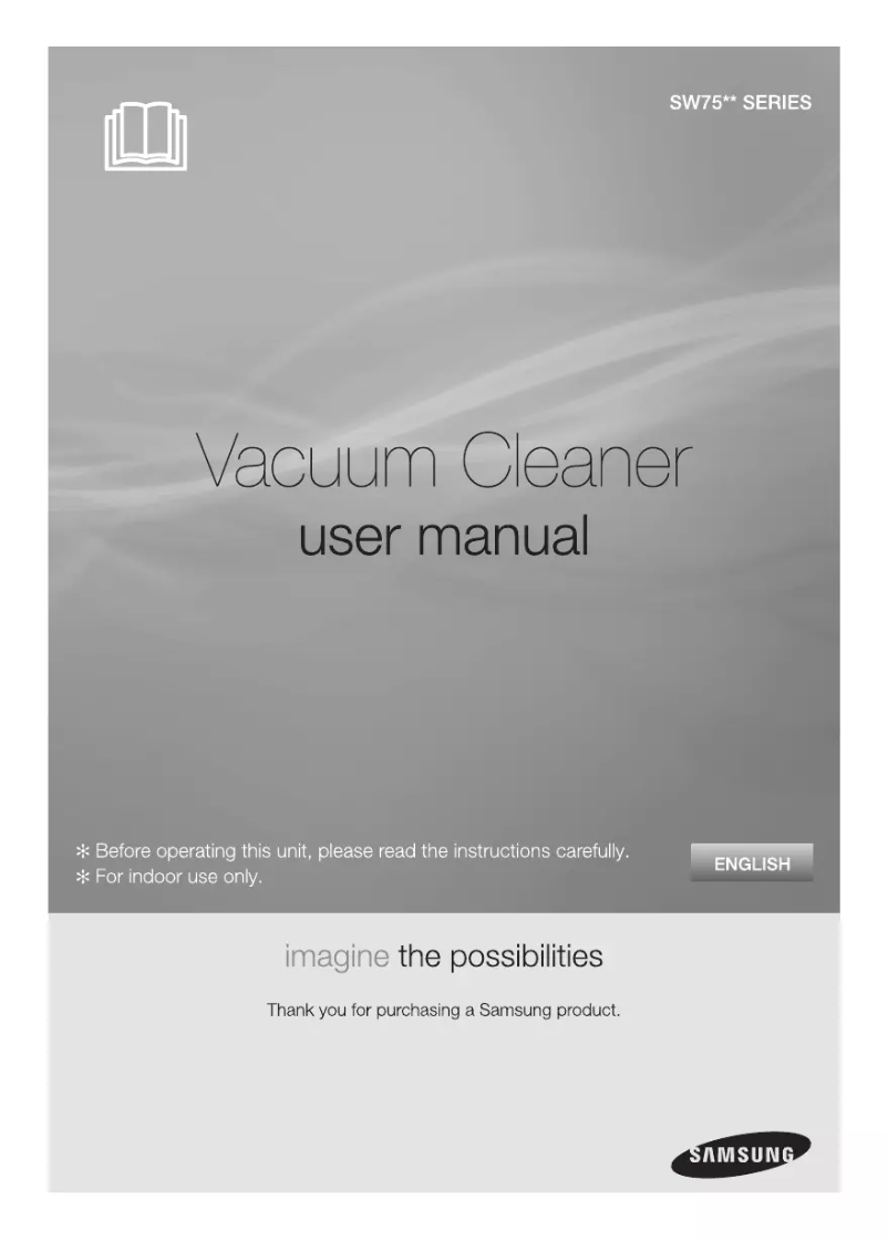 Page 1 de la notice Manuel utilisateur Samsung SW7555