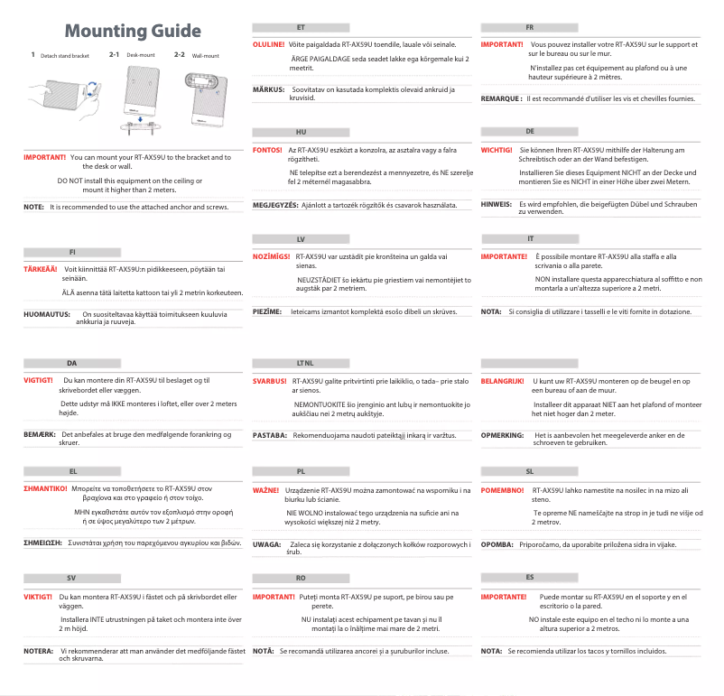 Image de la première page du manuel de l'appareil RT-AX59U