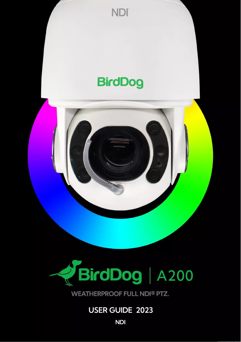 Page 1 de la notice Manuel utilisateur BirdDog Eyes A200