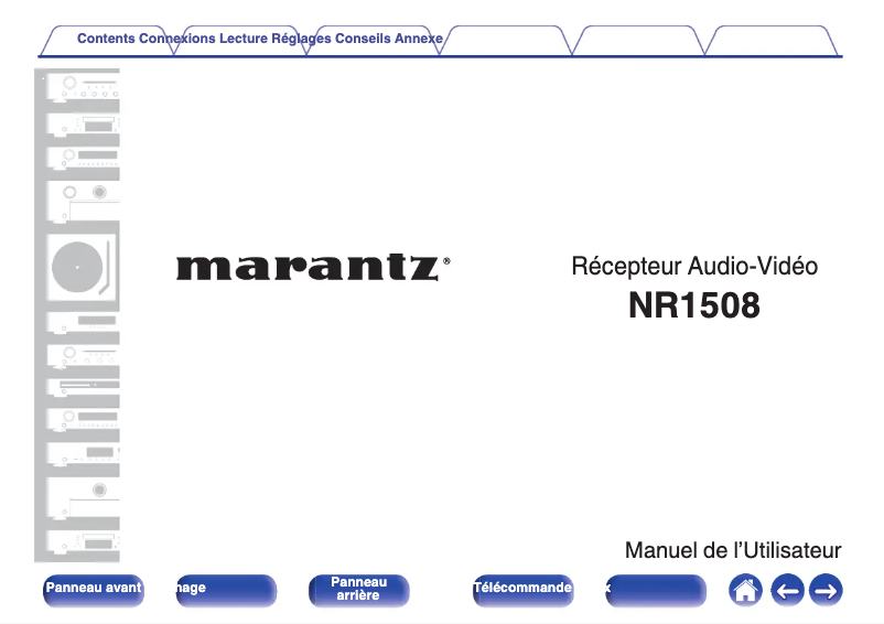 Página 1 del manual Manual de usuario Marantz NR1508