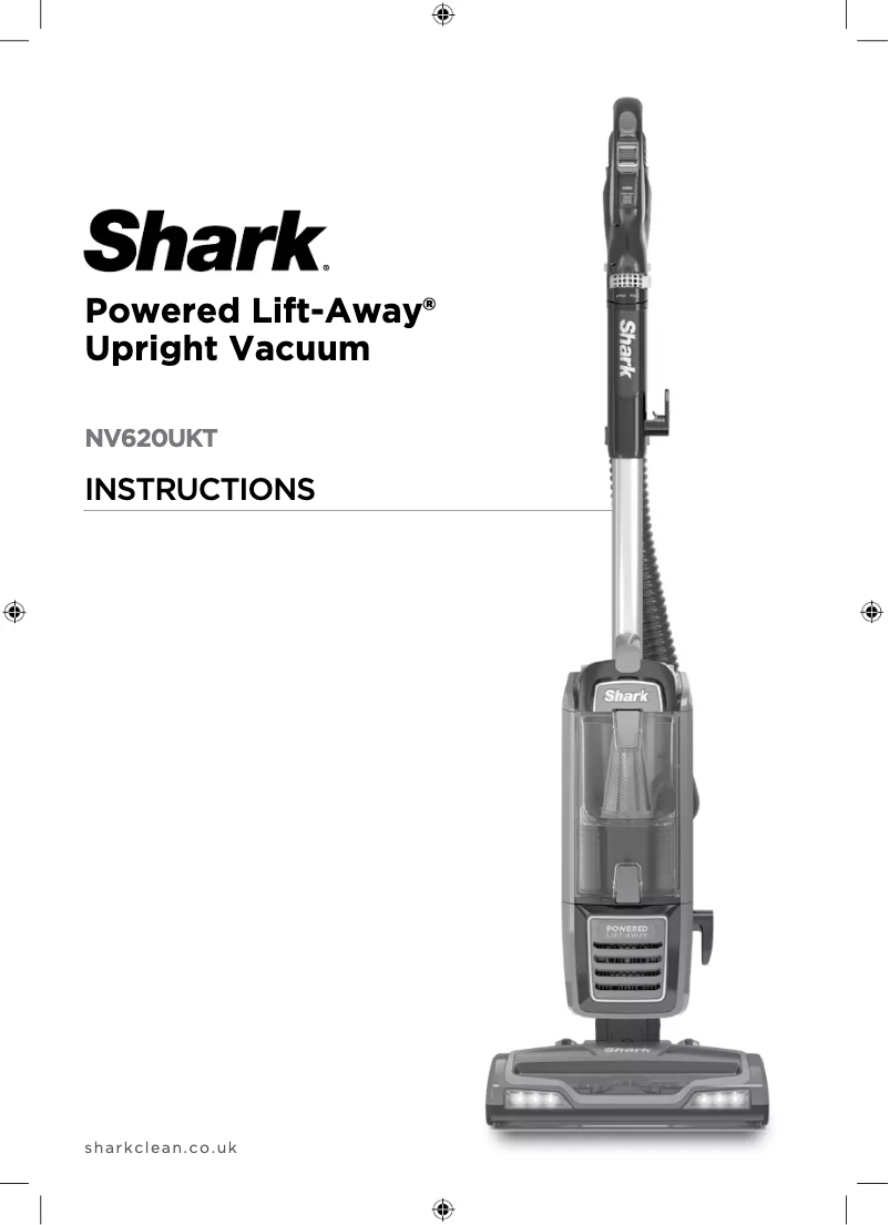 Page 1 de la notice Manuel utilisateur Shark Powered Lift-Away NV620UKT