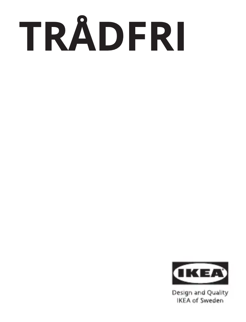 Image de la première page du manuel de l'appareil TRÅDFRI 405.475.50