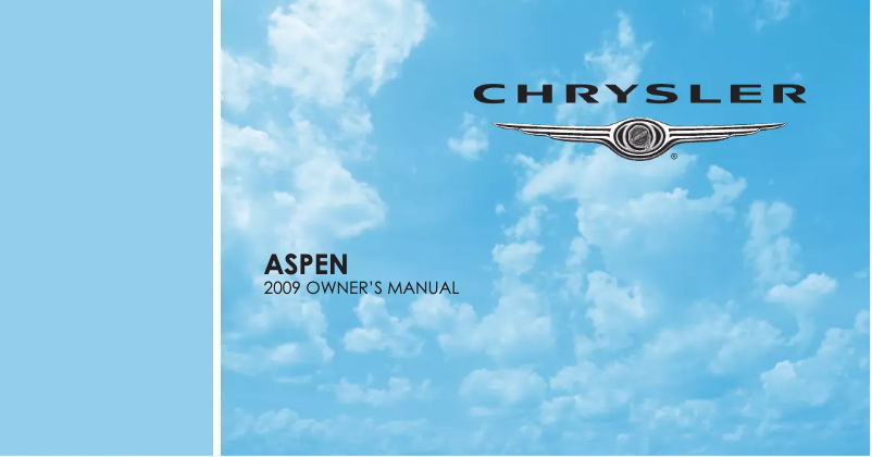 Page 1 de la notice Manuel utilisateur Chrysler Aspen (2009)