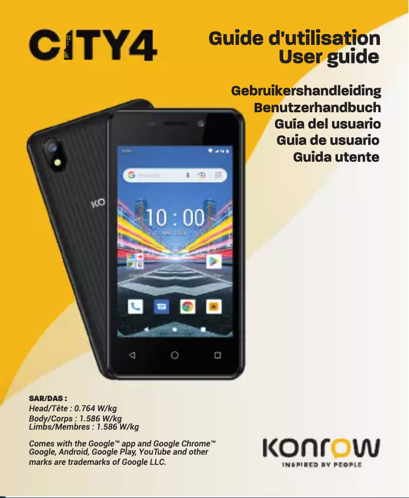 Page n°1 - Manuel utilisateur Konrow City 4