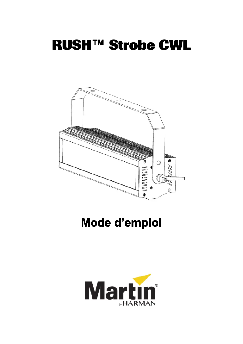 Image de la première page du manuel de l'appareil RUSH Strobe CWL
