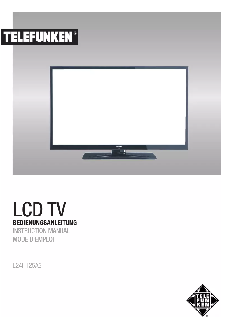 Image de la première page du manuel de l'appareil L24H125A3D