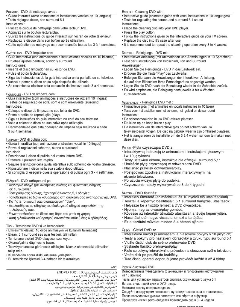 Image de la première page du manuel de l'appareil NEDV032930