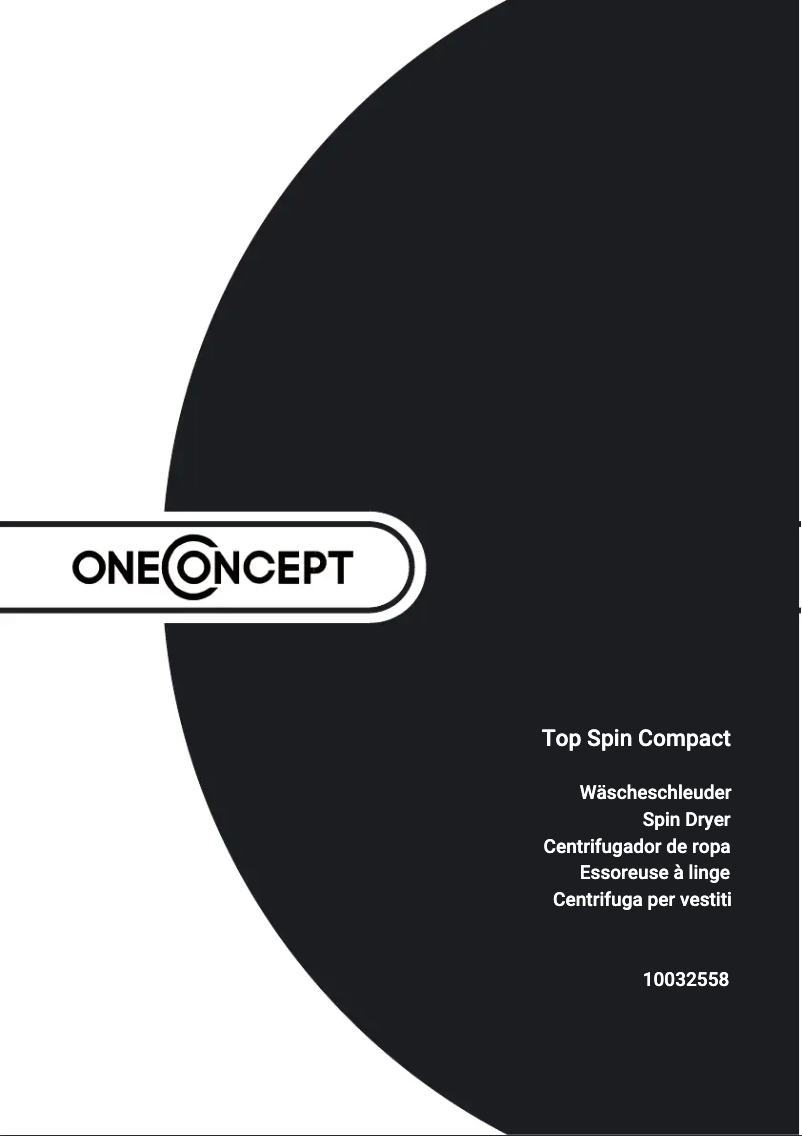 Page n°1 - Manuel utilisateur OneConcept Top Spin Compact