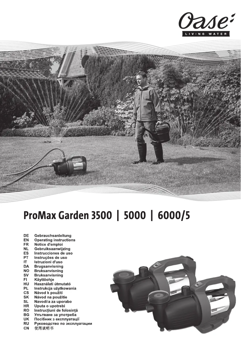 Image de la première page du manuel de l'appareil ProMax Garden 3500