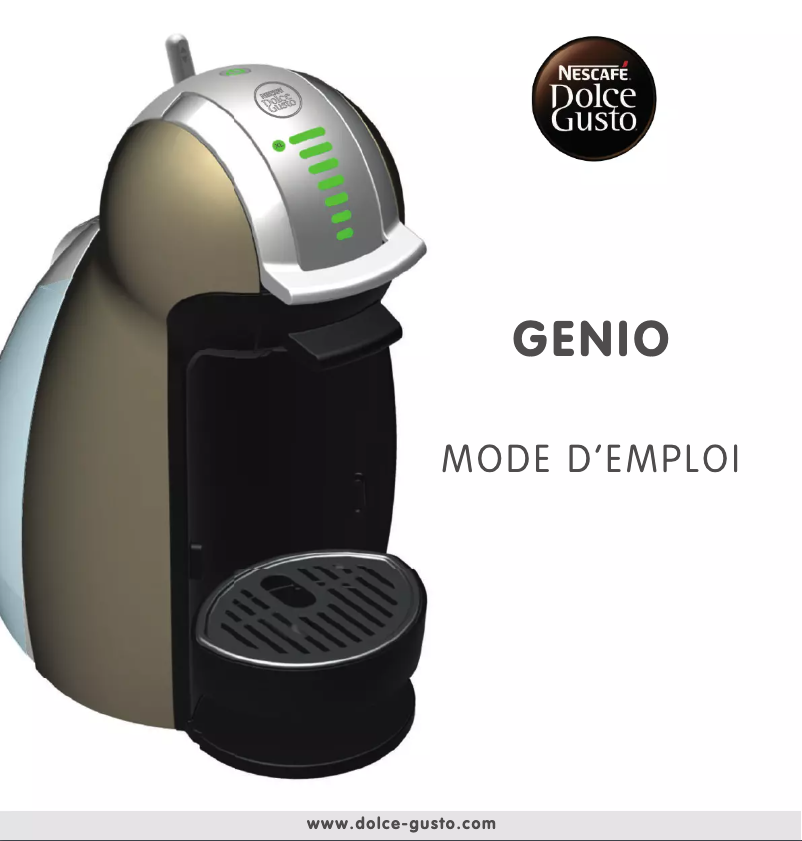Image de la première page du manuel de l'appareil Nescafé Dolce Gusto Genio 2 Mini