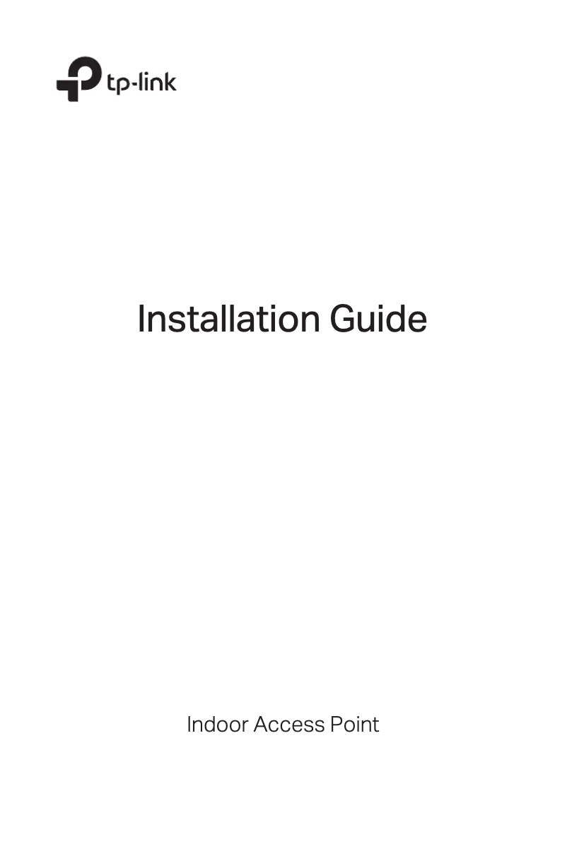 Page 1 de la notice Guide d'installation TP-Link EAP110