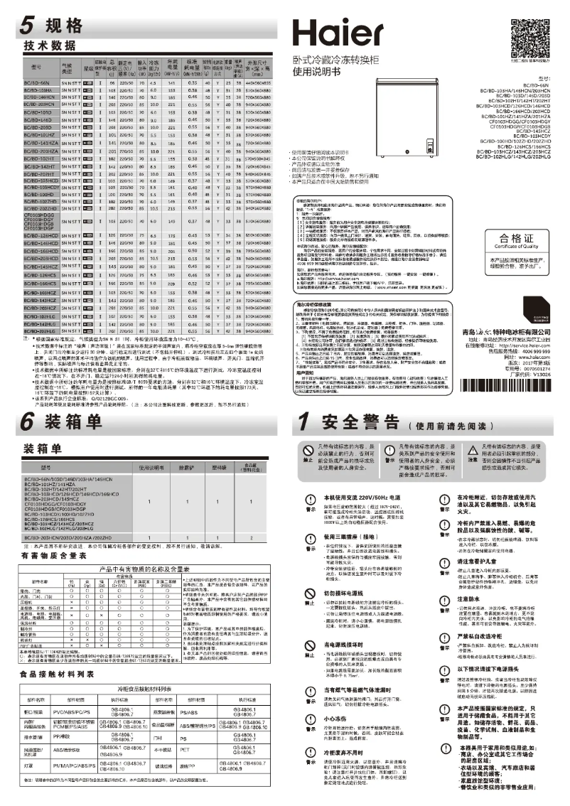 Image de la première page du manuel de l'appareil CF0103HDGB