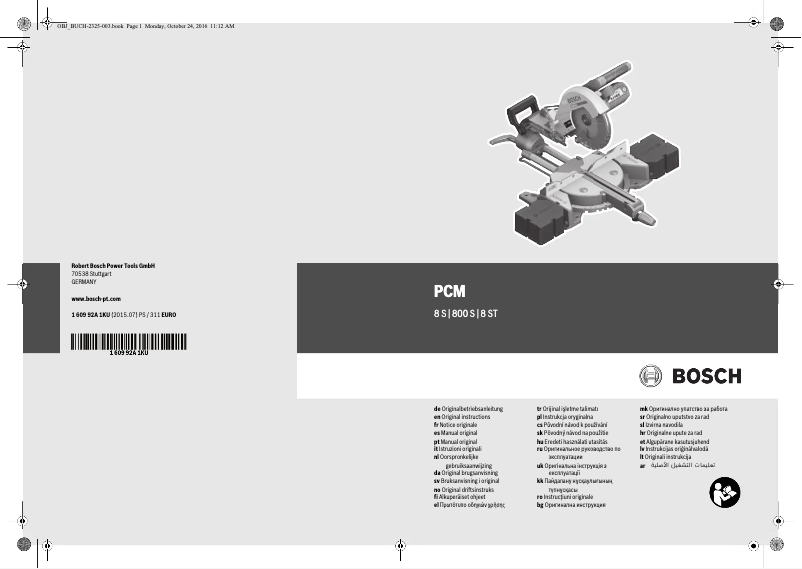 Imagen de la primera página del manual del dispositivo 0 603 B02 000