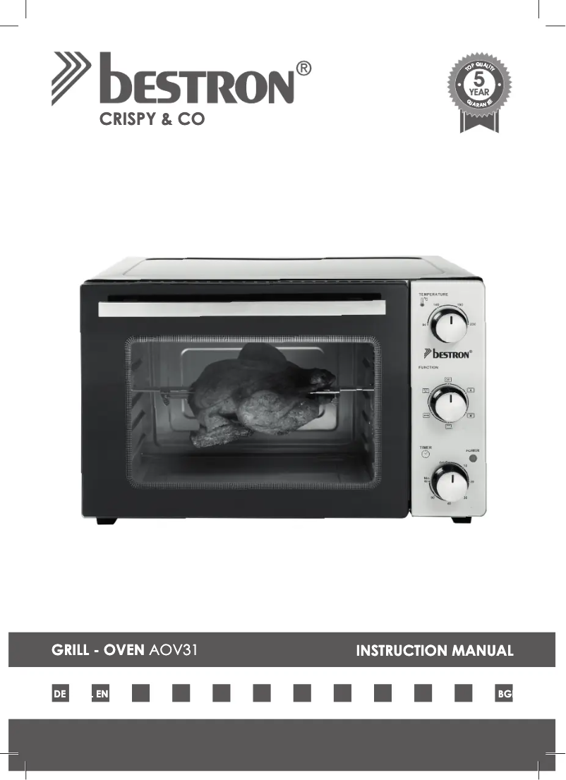 Image de la première page du manuel de l'appareil AOV31