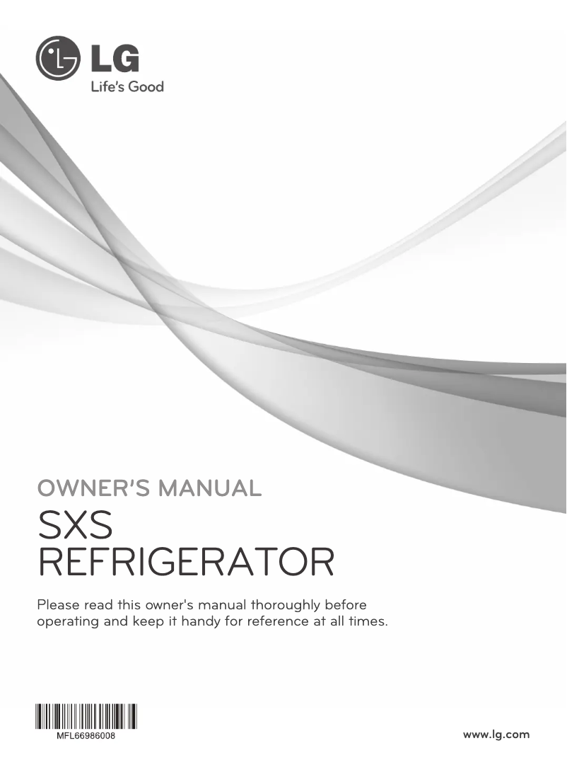 Page 1 de la notice Manuel utilisateur LG GR-M267QGL