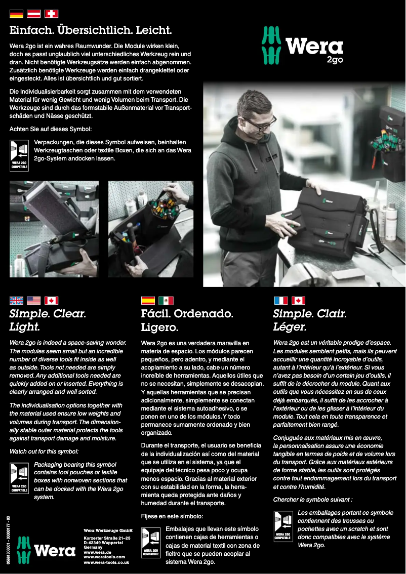 Page n°1 - Manuel utilisateur Wera 2go