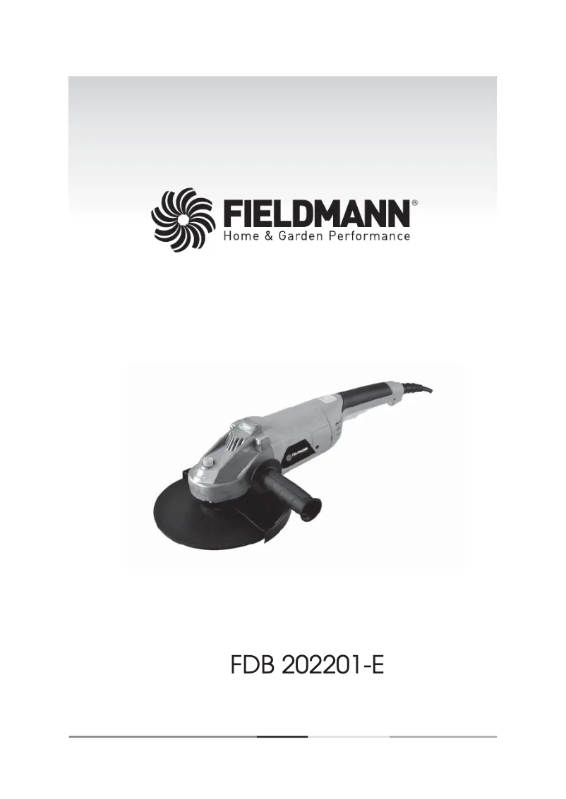 Page 1 de la notice Manuel utilisateur Fieldmann FDB 202201-E