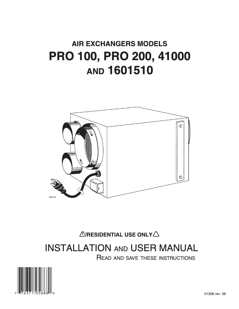 Page 1 de la notice Guide d'installation vänEE 1601510